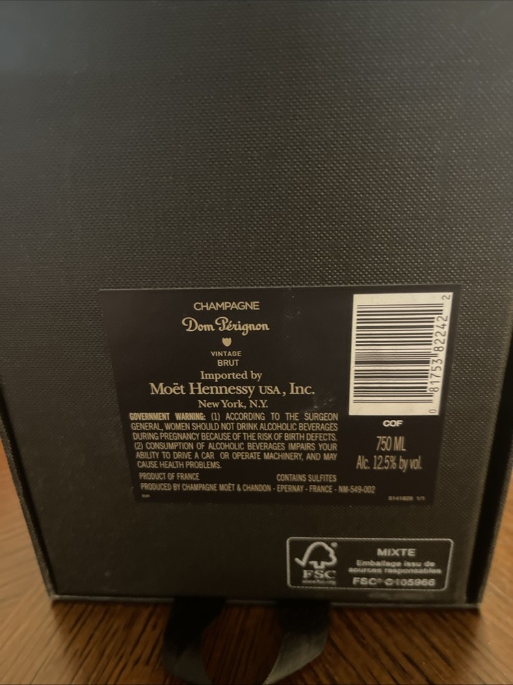 Dom Perignon Vintage 2013 750 ml Empty Box