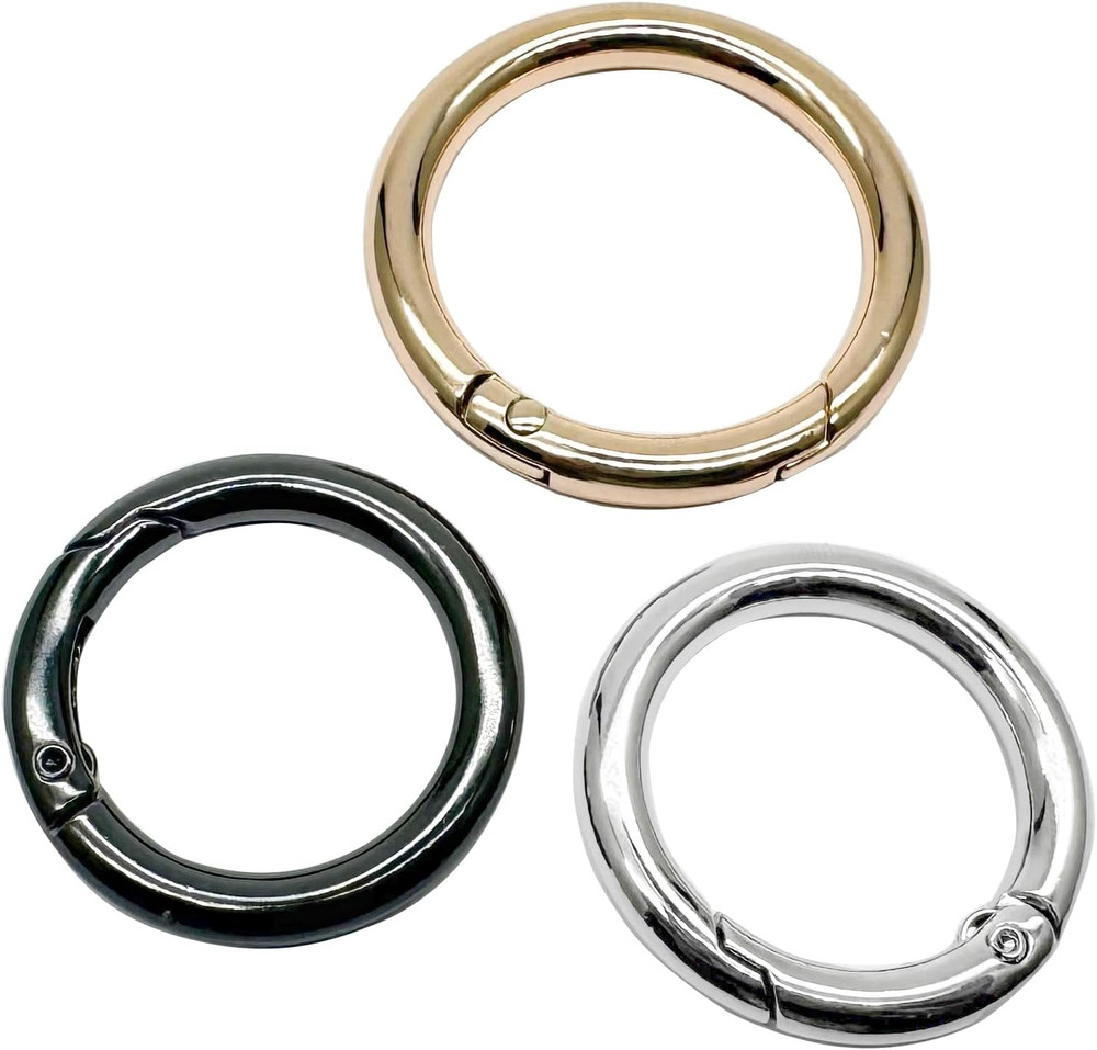 Spring Clip Round Carabiner Ring