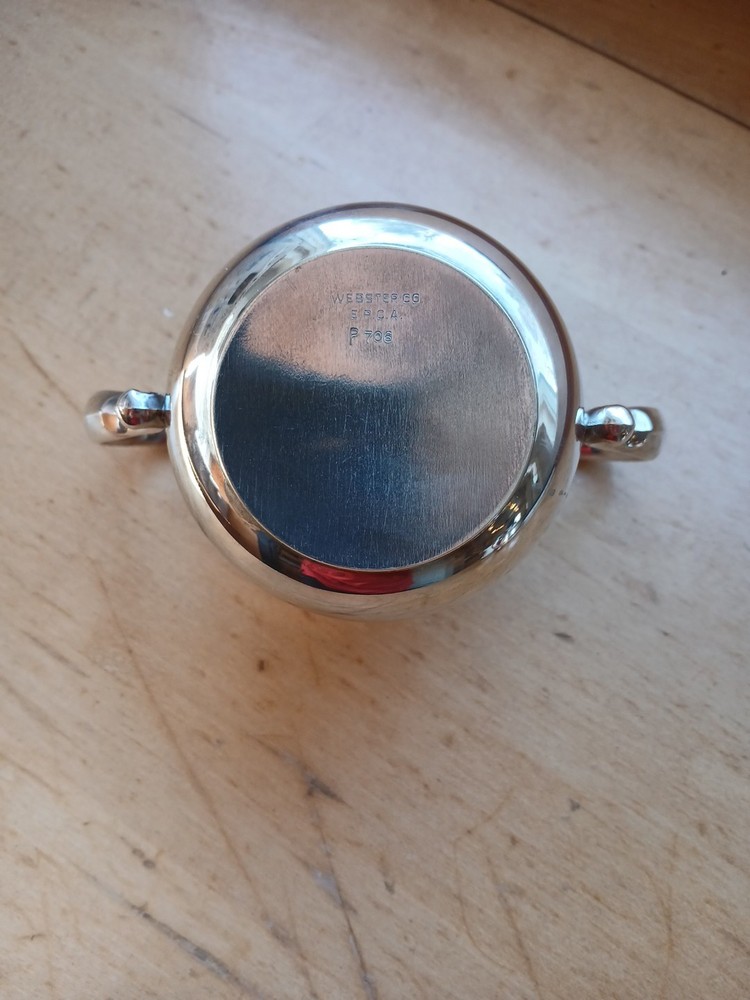 Antique Webster Co. Silver Plated Cream & Sugar Set