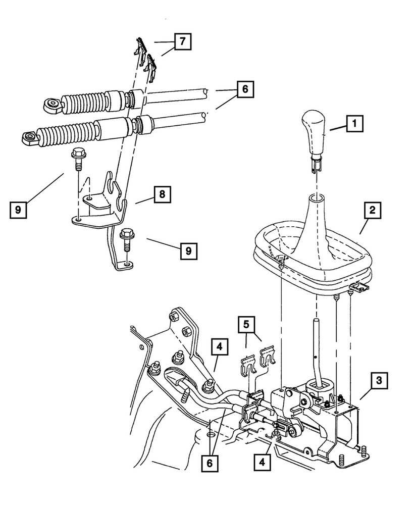 Genuine Mopar Gearshift Boot 4668260AB