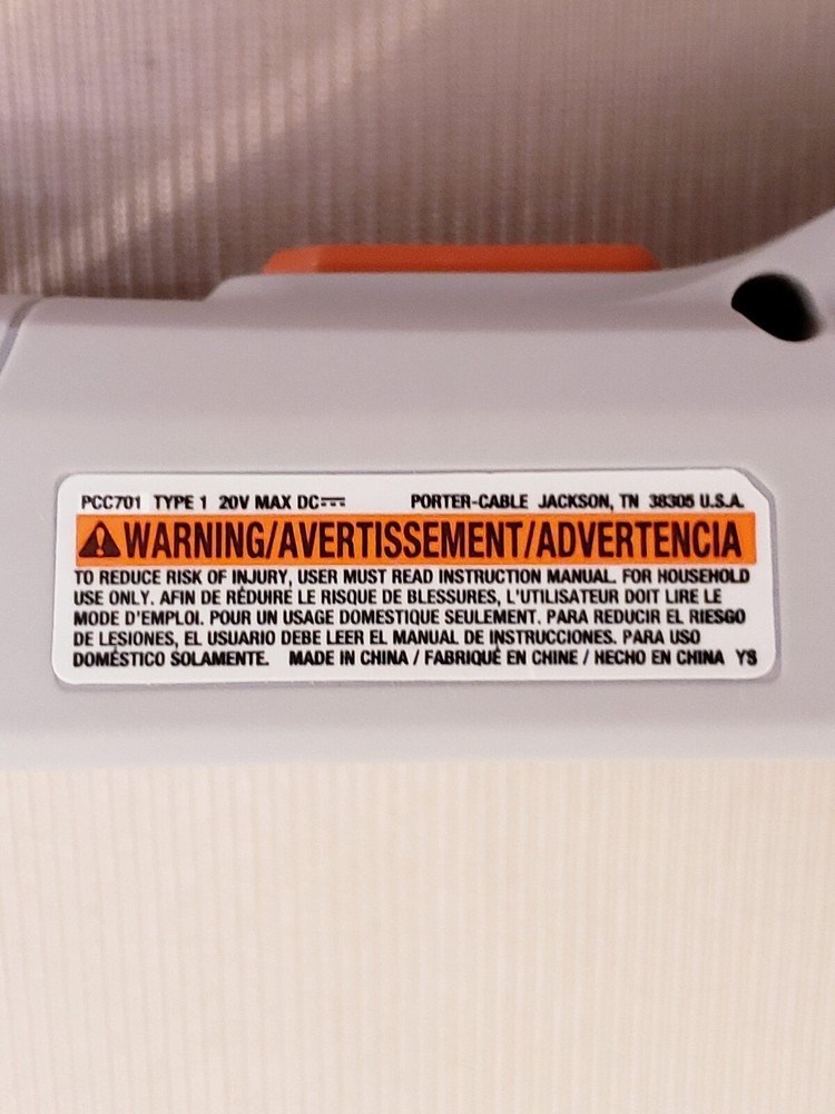 PORTER CABLE PCC701 Flashlight LED Lithium Worklight 20V Li-Ion Tool Only - NEW