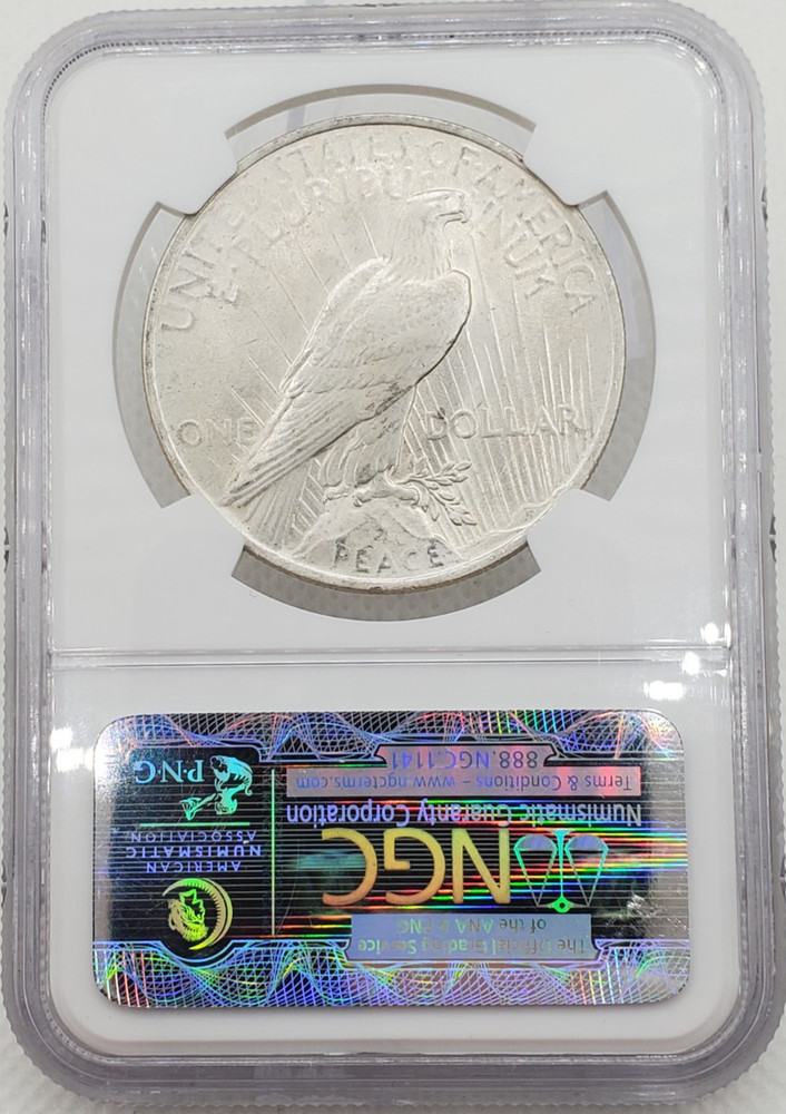 1923 Peace Silver Dollar NGC MS66