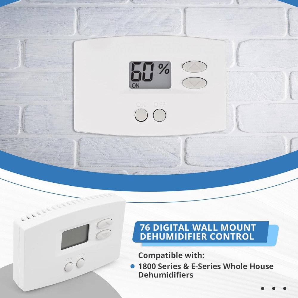 Wall-Mounted Digital Dehumidifier Control for E-Series & 1800 Units