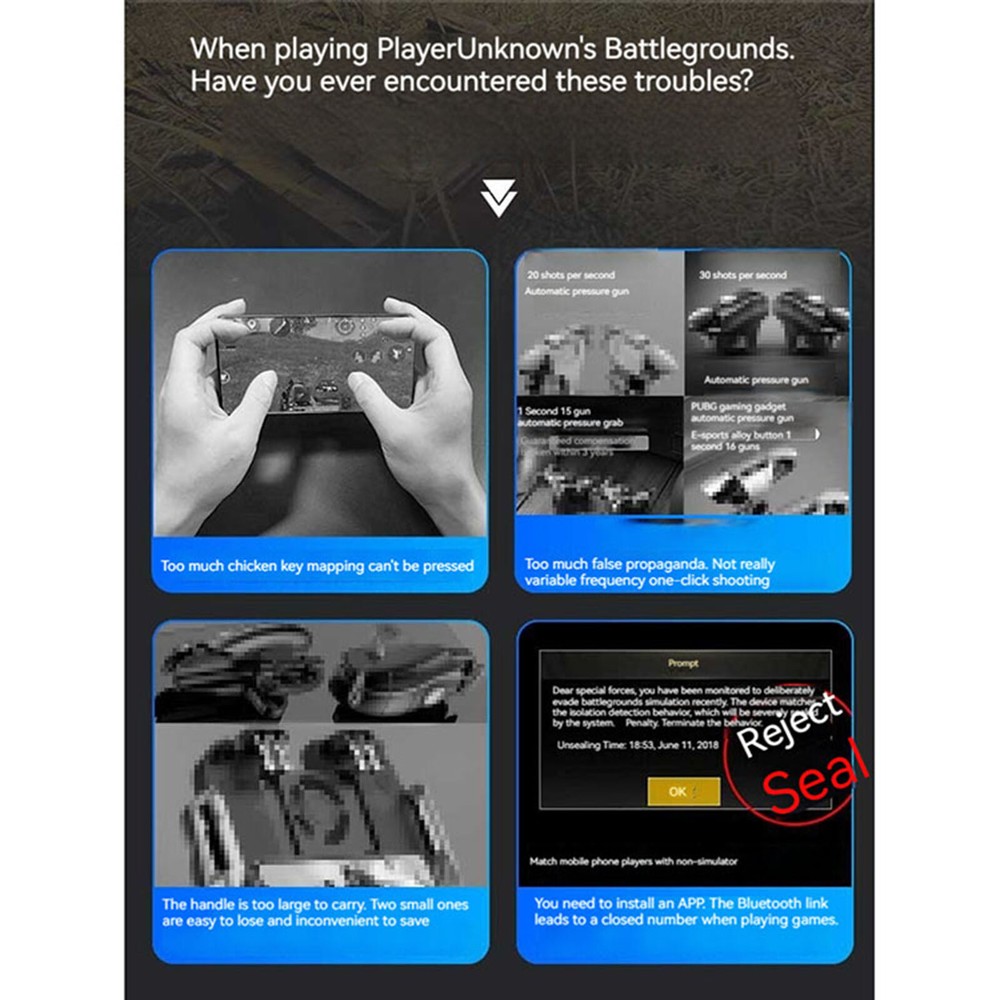 Fire Pressure Button Game Controller Radiator Integrated 3-speed Wind Adjustment