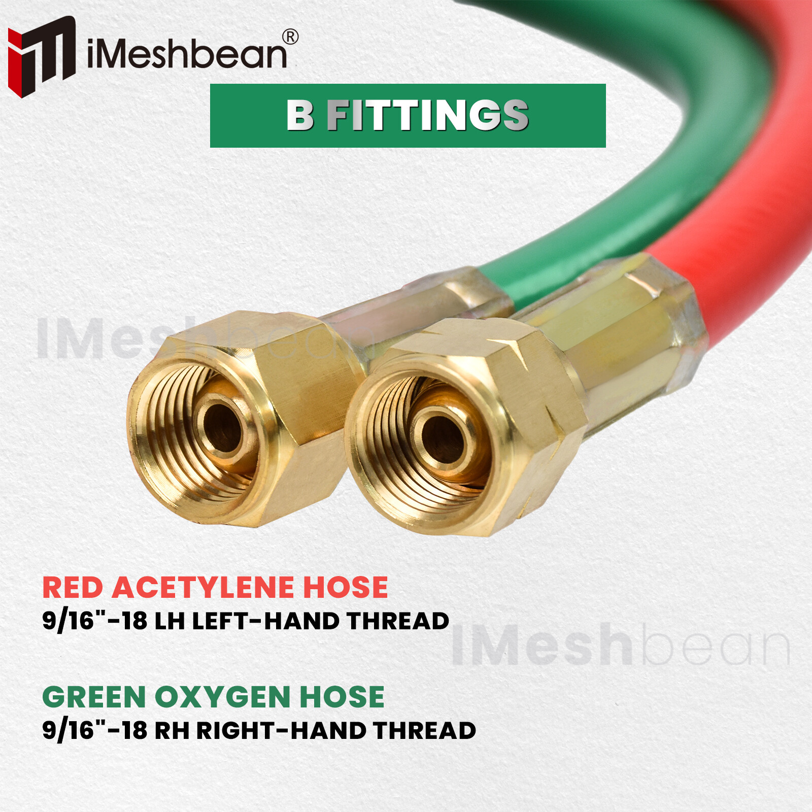 25/50/100 FT Oxygen Acetylene Hose 1/4 Inch Twin Welding Hose Cutting Torch Hose