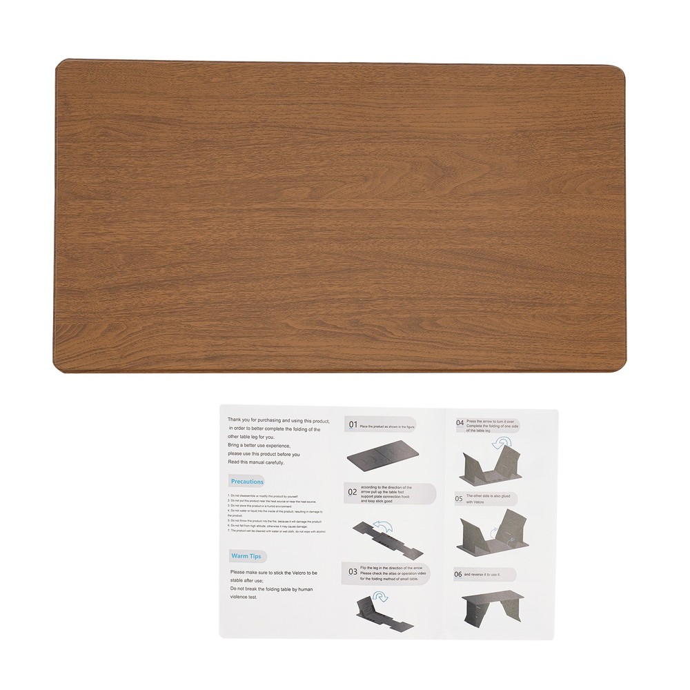 Folding Lap Desk with Angle Adjustable Portable Foldable Laptop Table Bed Desk