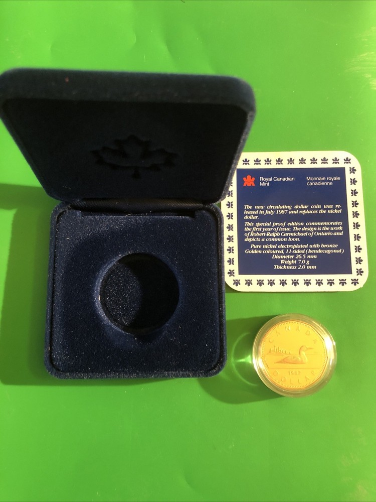 1987 Canadian Loon Proof Dollar