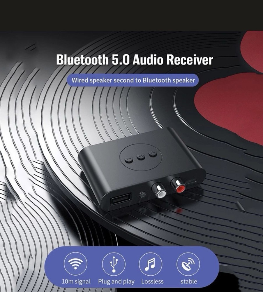 Bluetooth 5.0 Audio Receiver NEW With All Cords Needed