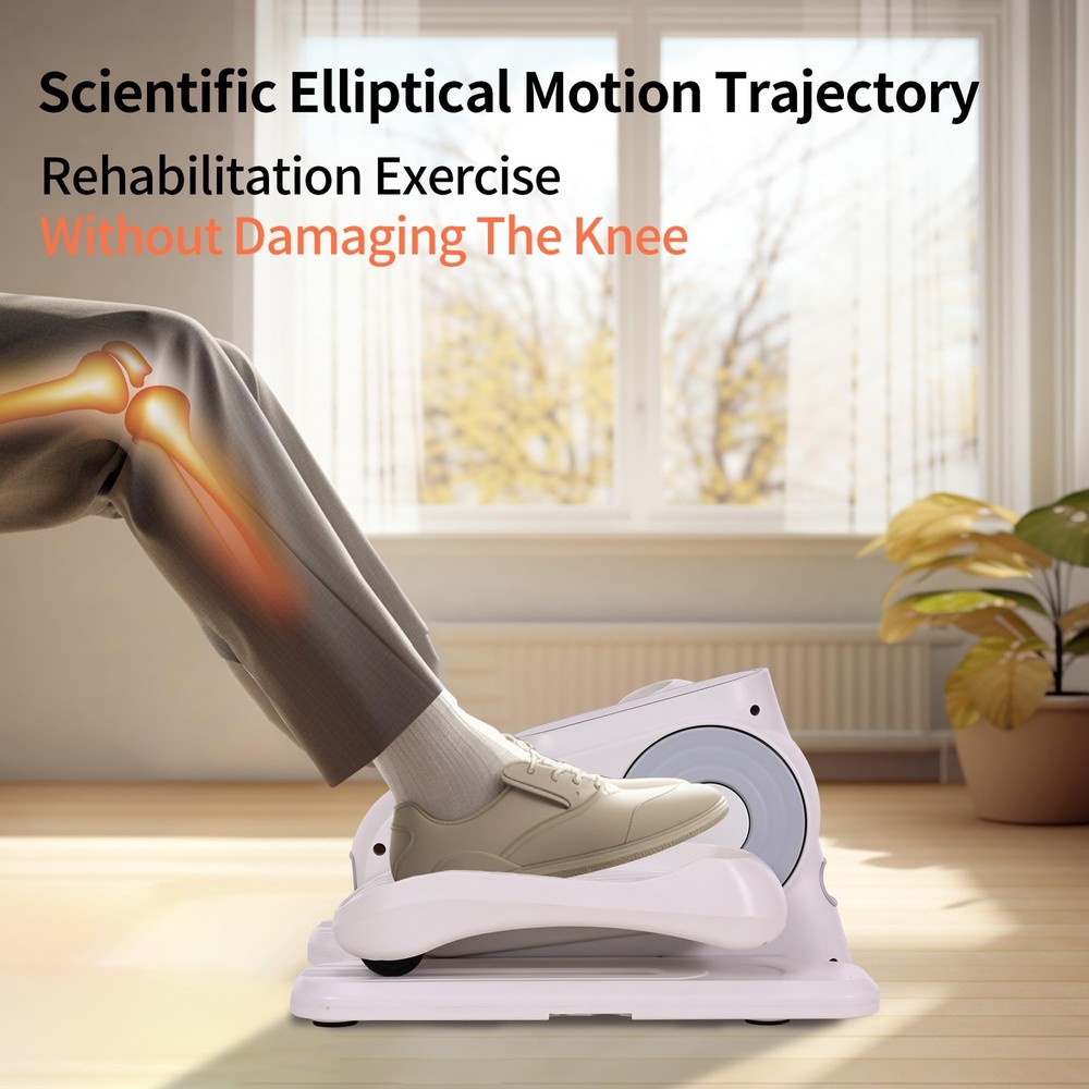 Under Desk Elliptic Elliptical Exercise Machine12 Speed Adjustment Forward and