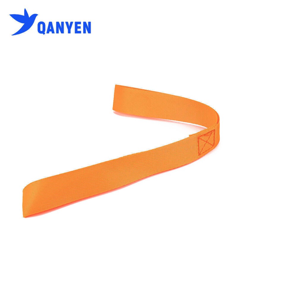 8 Pcs 460mm Orange Soft Loop Motorcycle ATV Tie Down Ratchet Binding Straps
