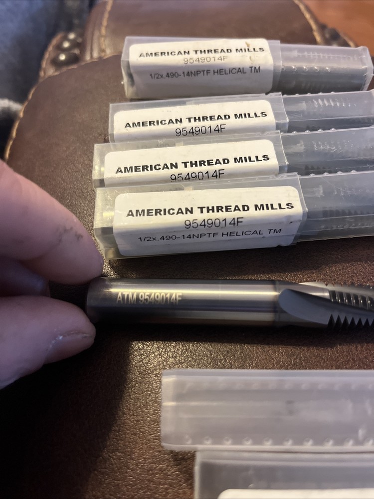 5x AMT 1/2 X .490-14NPTF Threadmill