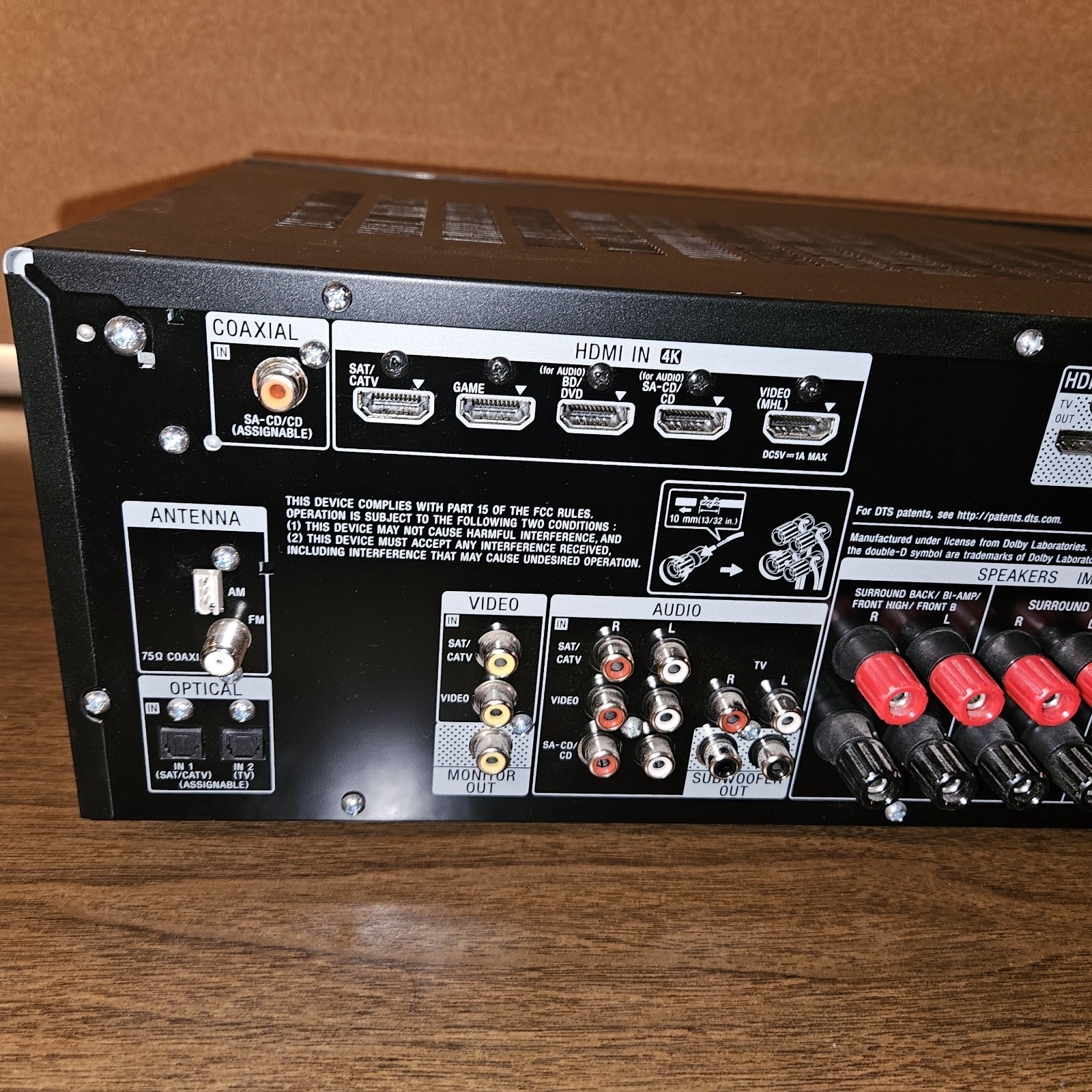 Sony STR-DN850 7.2 Channel Receiver HDMI Bluetooth 4K Hi Res Audio - Unit Only