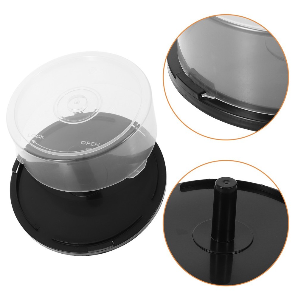 Plastic Cd Organizer Empty Dvd Bucket Case Sleeves Disc Transparent