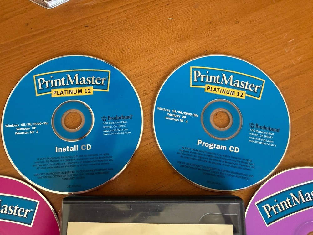 PrintMaster Platinum 12 DVD - Set 5 Art CD's