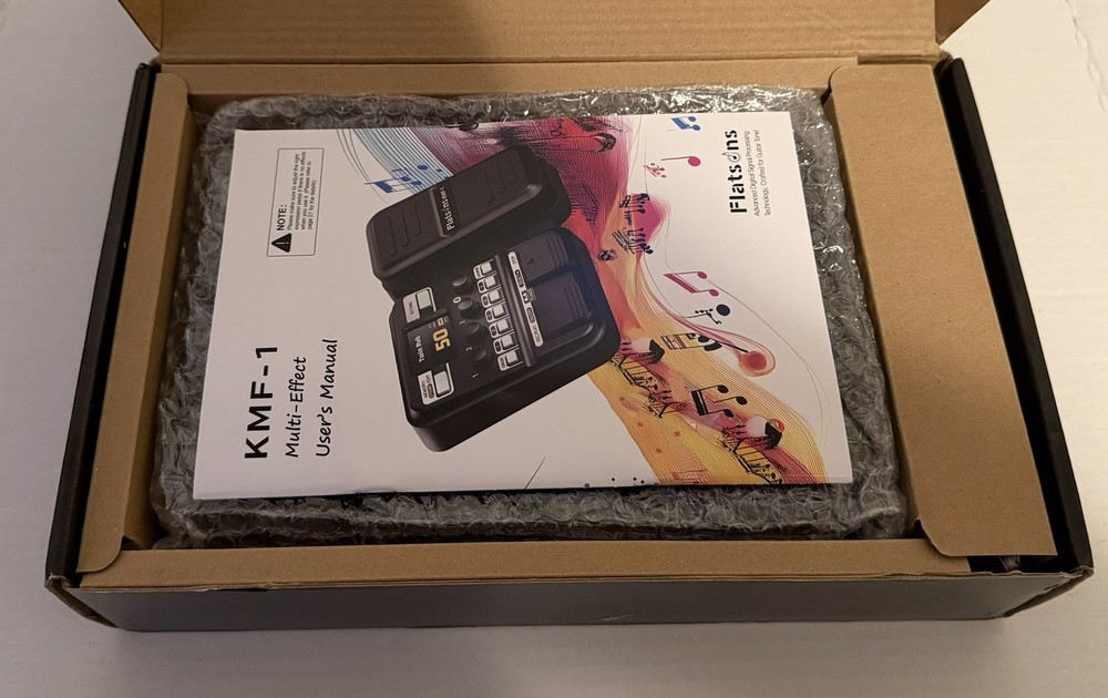 Flatsons KMF-1 Multi-Effects Processor For Electric Guitar - Black