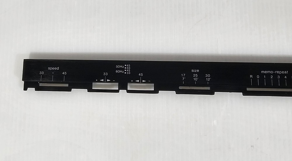 Technics SL-230 Turntable Original OEM Part, CONTROL PANEL