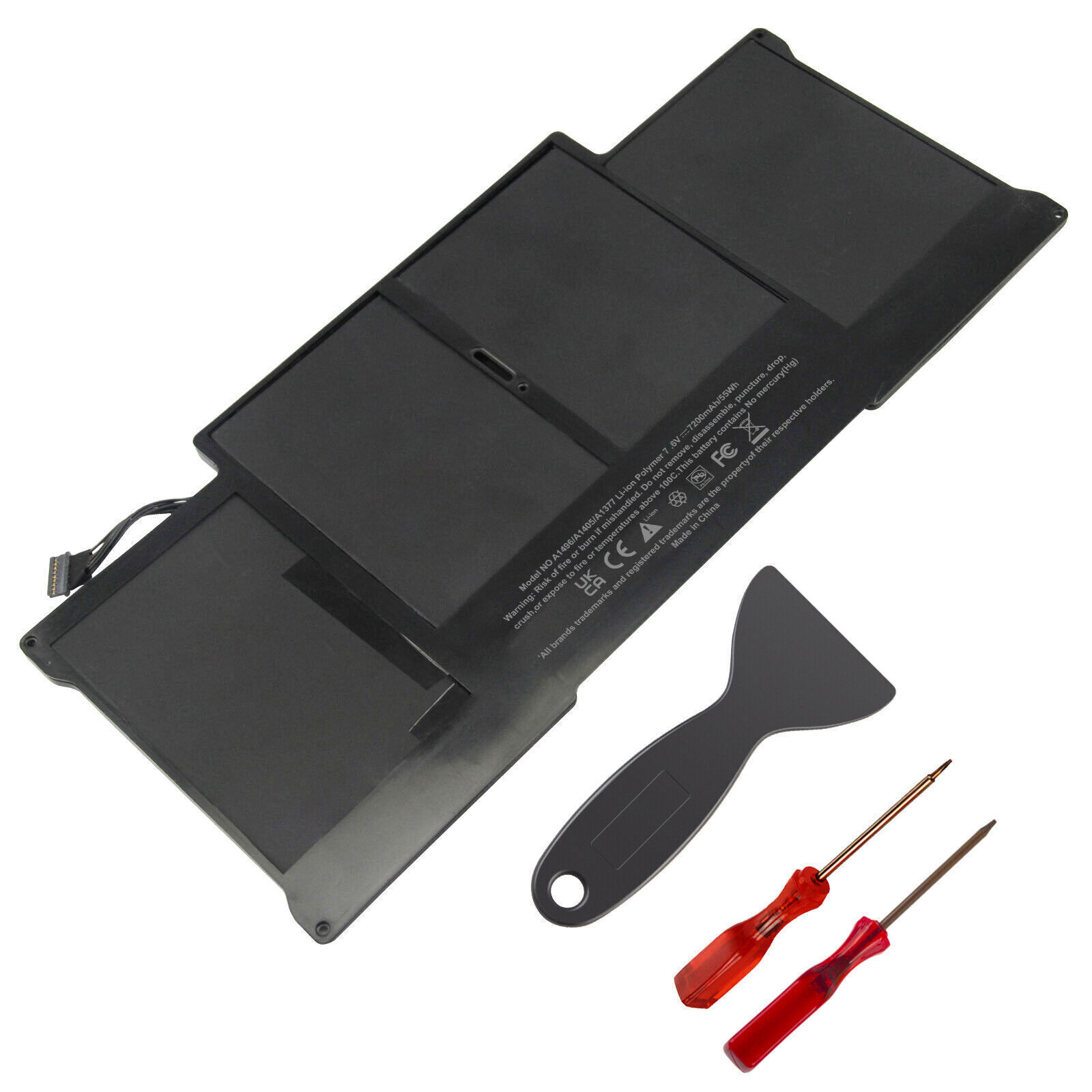 LOT Battery A1405 A1496 for MacBook Air 13'' A1466 Mid 2012 2013,Early 2015 55Wh