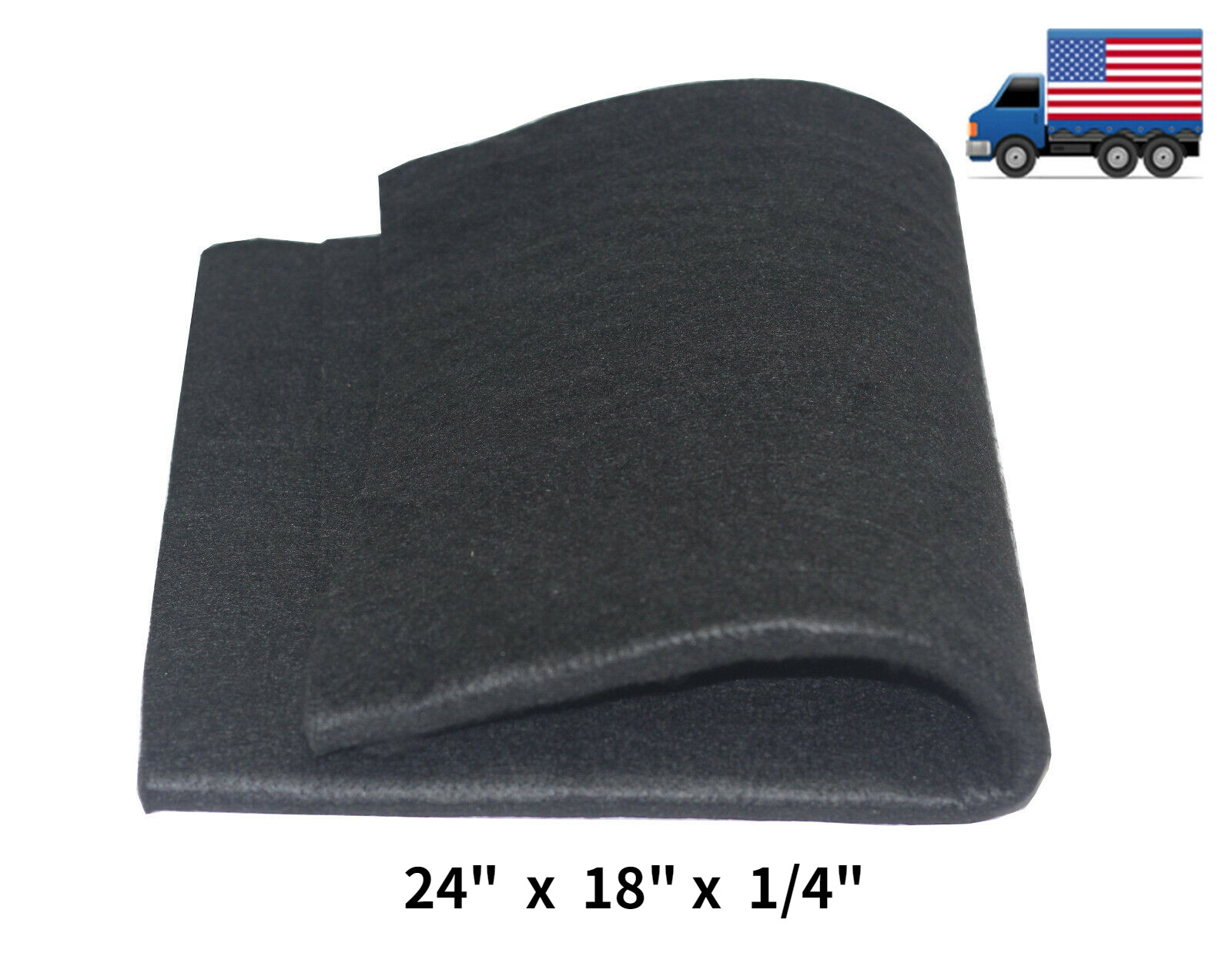 Carbon Fiber Welding Blanket Felt Black 24" X 18" X 1/4" High Temp Torch Pad US