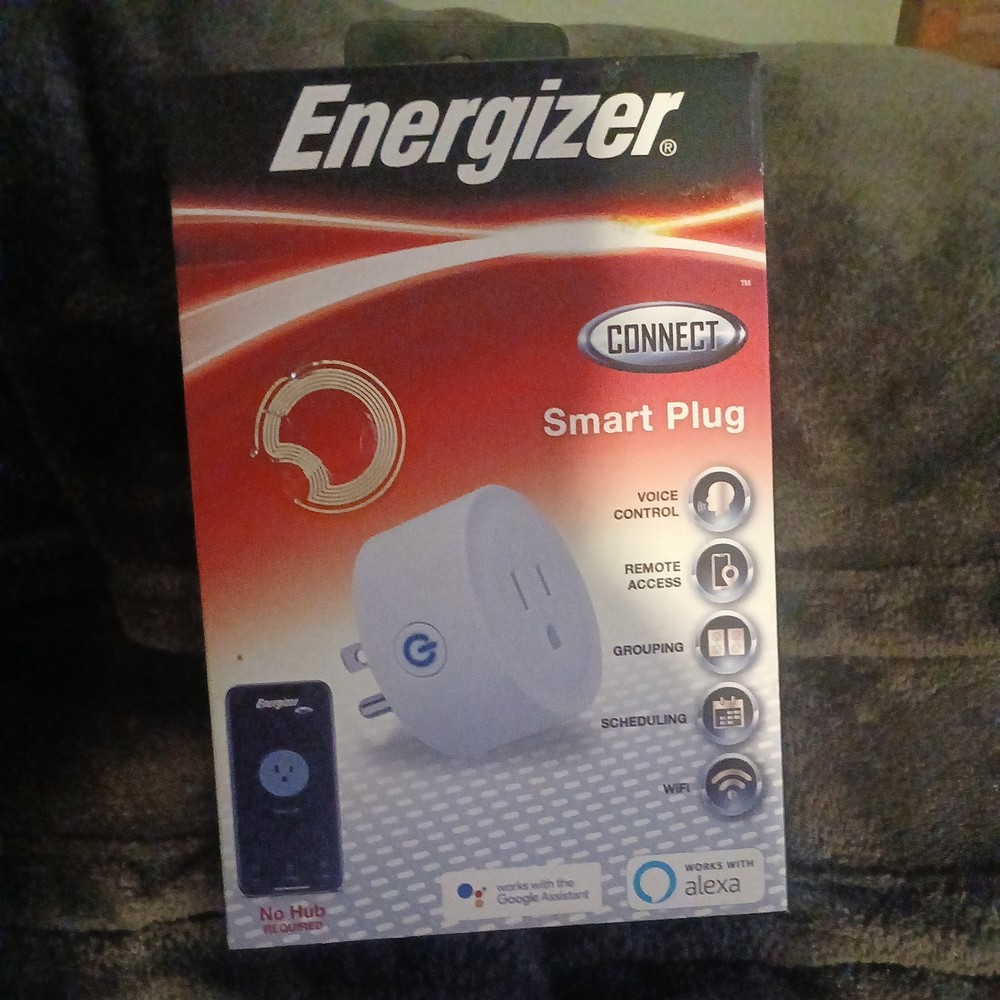 Energizer Connect Smart Wi-Fi Plug with Voice Control Remote Access Scheduling