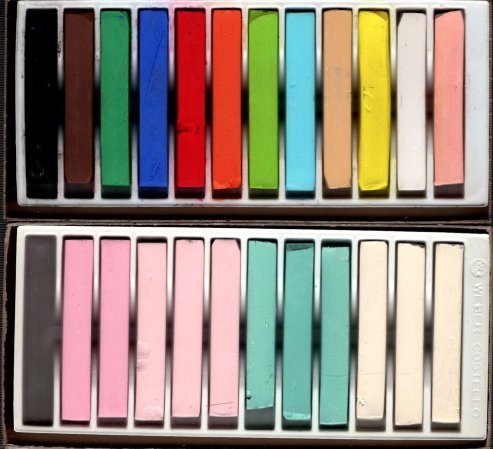 2 sets of ALPHACOLOR PASTELS
