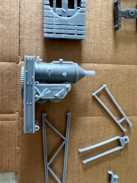 HO Scale Steam Donkey Crane Car