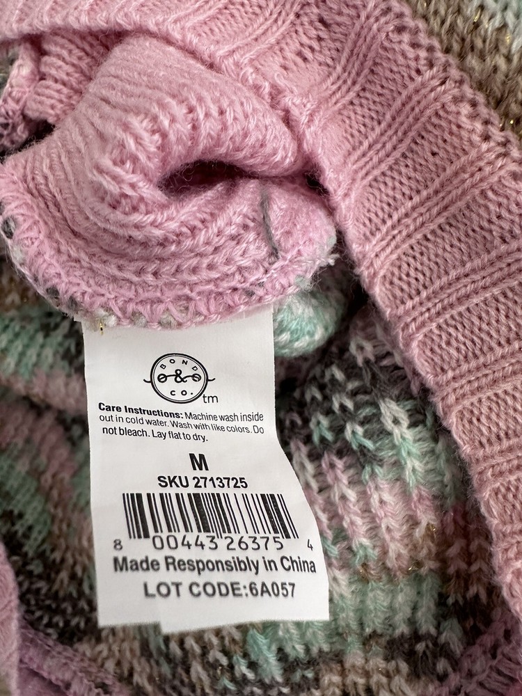 DOG SWEATER Chevron pattern SIZE Medium