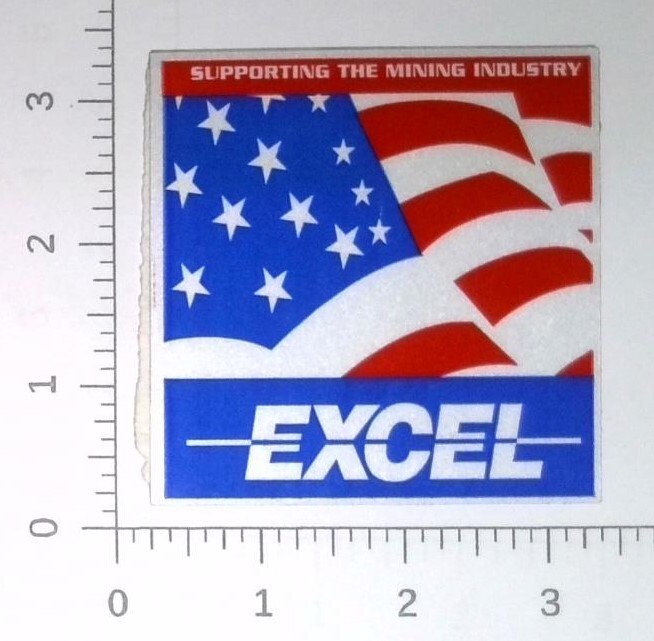 Vintage Excel Mining Systems Inc Cadiz Ohio Coal Mining Sticker Decal