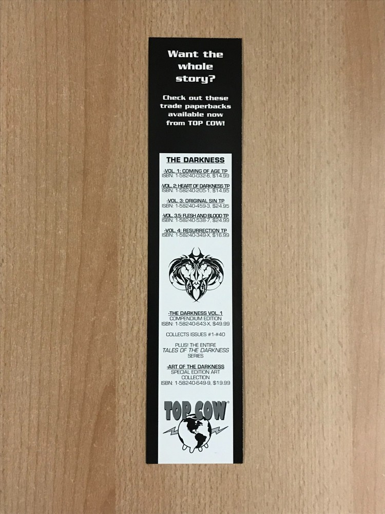 Top Cow The Darkness Bookmark
