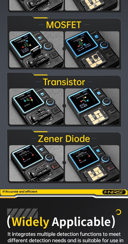 LCR-P1 Transistor Tester Capacitance Resistance MOSFET Diode Triode Meters