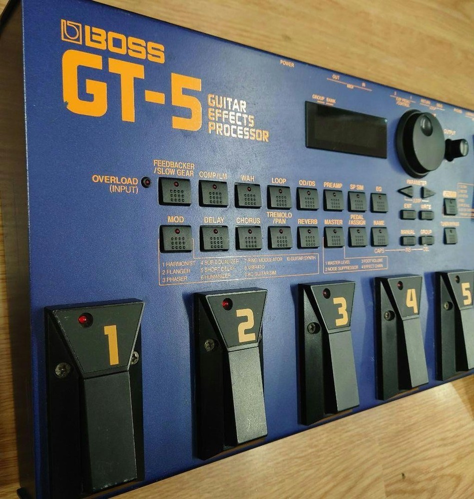 BOSS GT-5 Multi Effects Guitar Processor Pedal MIJ Tested Working [Very good]