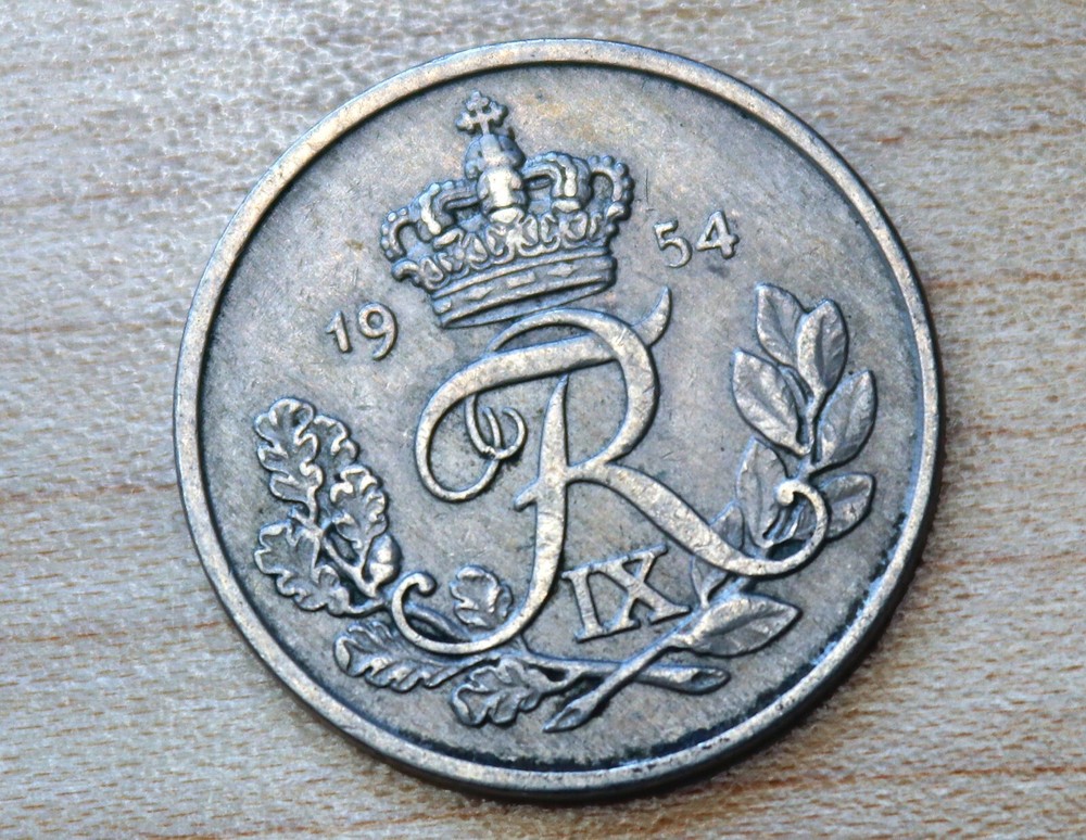 1954 Denmark 25 Ore
