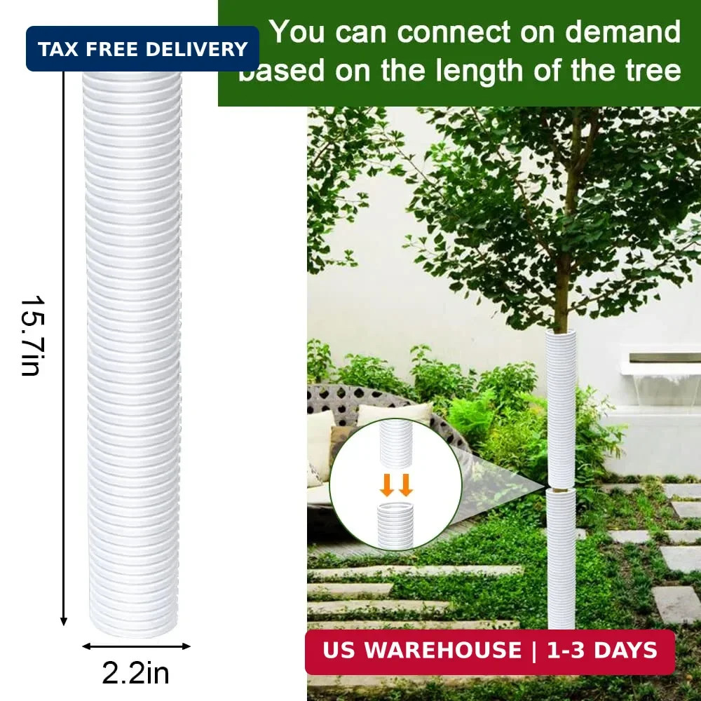 Corrugated Tree Guards, Tree Trunk Protectors, Tree Bark Protector Sleeve FAST