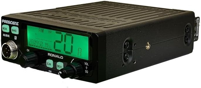 President Ronald Compact 50 Watt 10 Meter Radio W/ Large Color Changing Display
