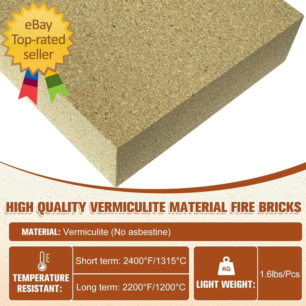 Fire Bricks Firebrick High Temperature Insulated Firebricks for Wood Stoves