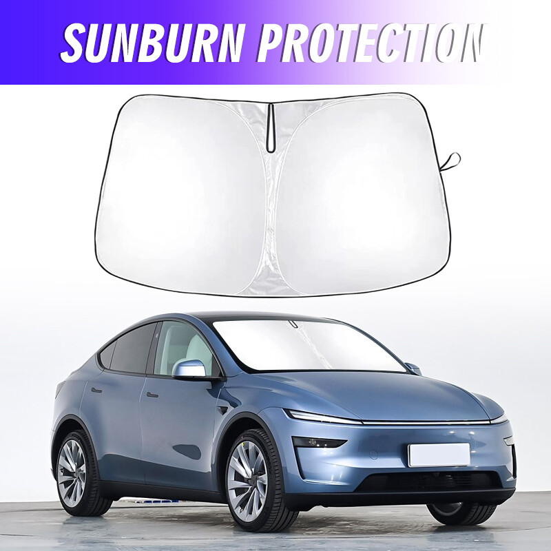 For Tesla Model Y/3 Windshield Sun Shade Front Cover UV Visor Sunshade Foldable