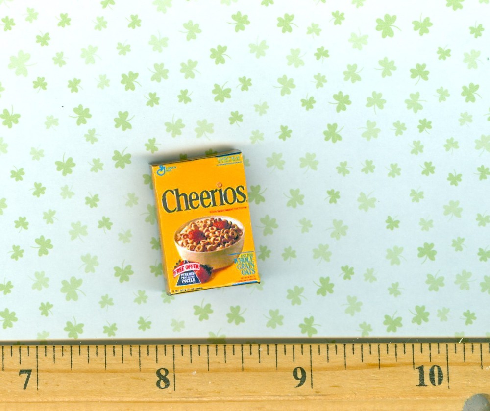 Dollhouse Miniature Size Happy Cereal Box