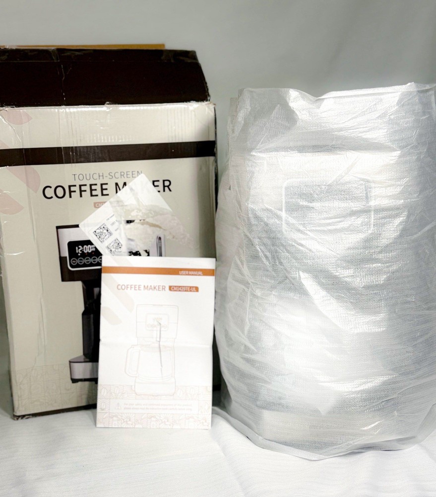 SHARDOR Touch-Screen 10-Cup Coffee Maker Programmable Glass Carafe 900W Silver