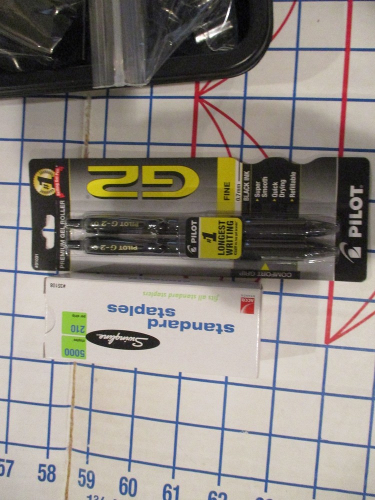 OFFICE REFRESH BUNDLE: ELDON Drawer Tray/Staples/Clips/Pens/Pencils, G2 Pens+++