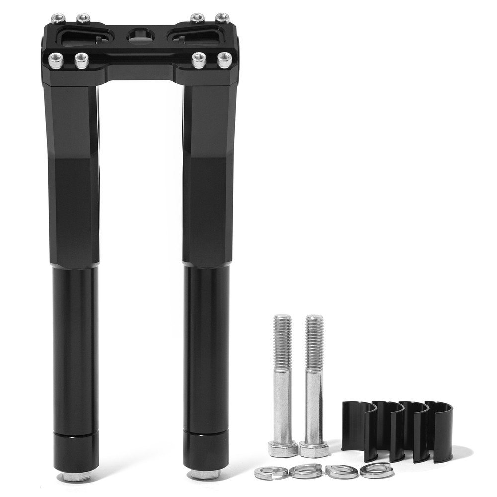 1" 1.25" 1-1/8"Club Style Handlebar Riser 10" 11" Pullback Riser For Harley FLHT
