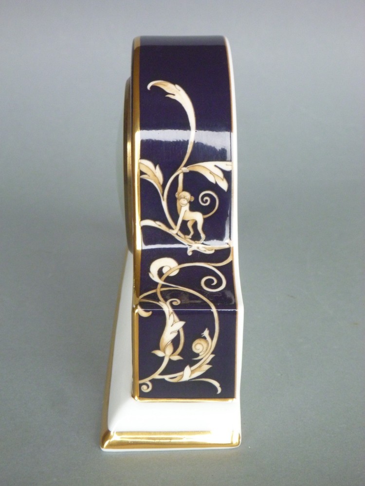 Wedgwood Cornucopia Clock & Candlestick Mantle Set