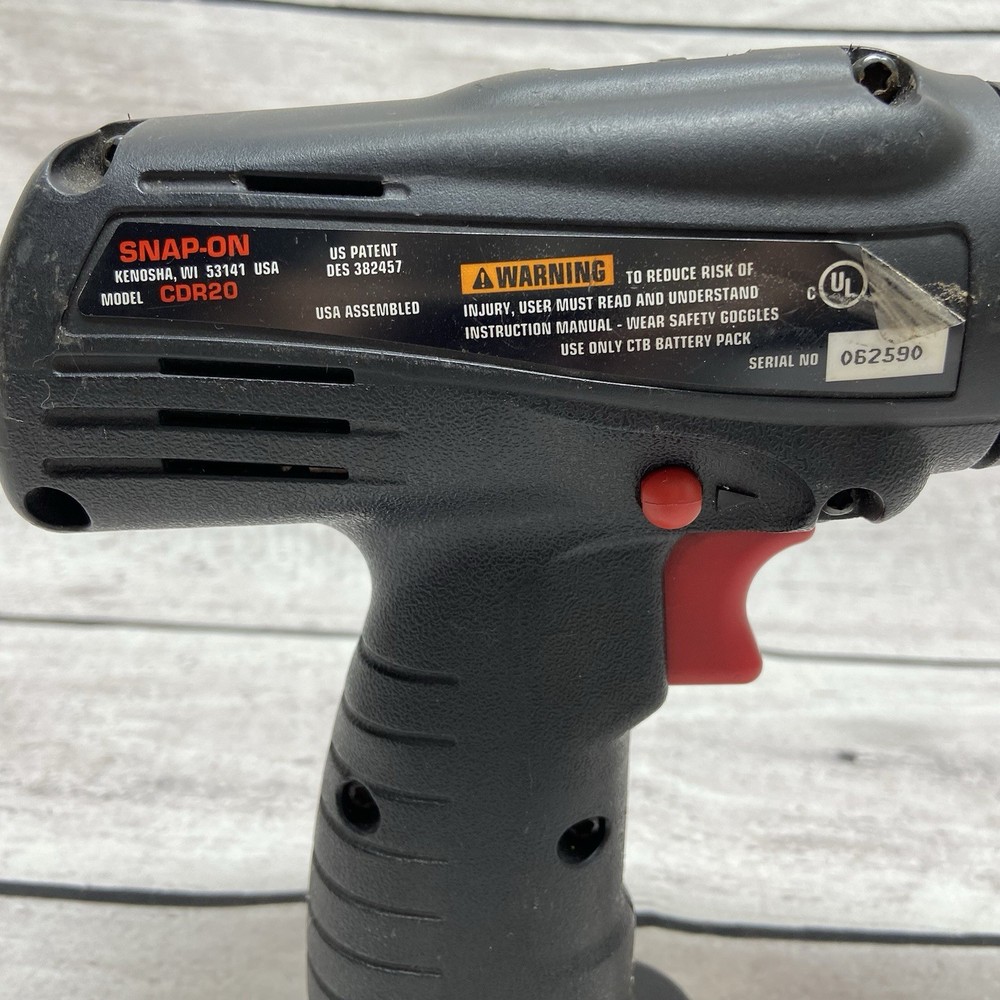 Snap On 3/8" Cordless Driver Drill CDR20 TOOL ONLY Untested