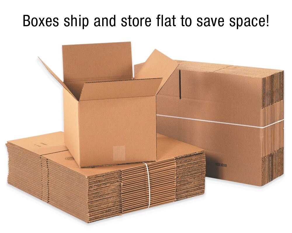 8x6x3 SHIPPING BOXES STRONG 32 ECT 25 Pack Corrugated  Small