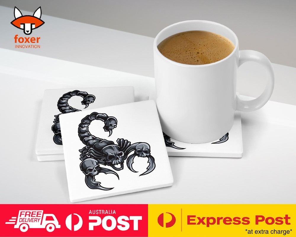 COASTER COFFEE DRINKING MAT|SCORPION PREDATORY ARACHNID 3