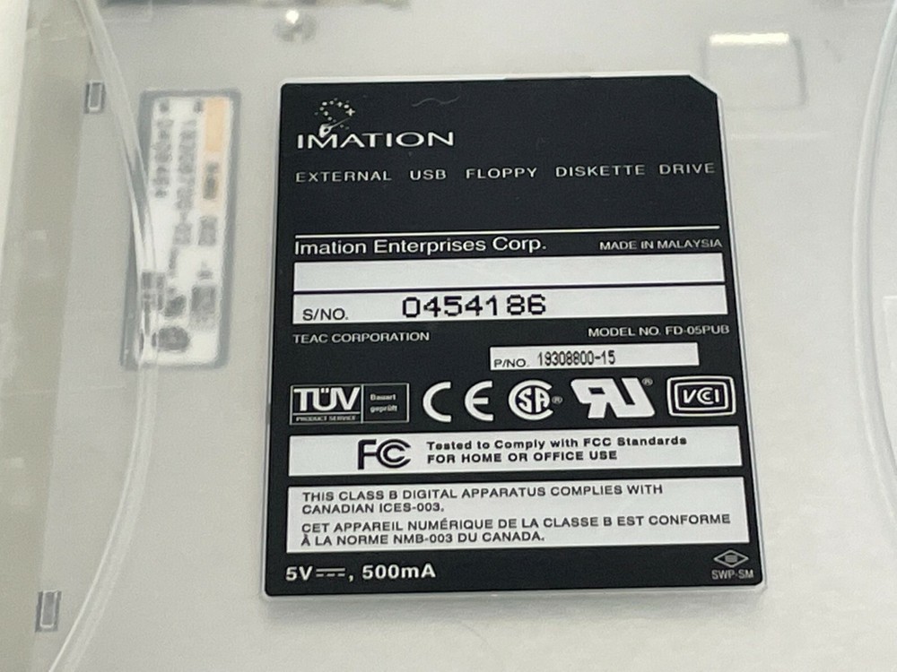 LL5: Imation External USB Floppy Diskette Drive