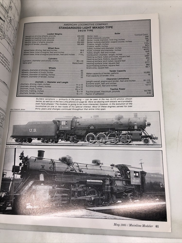 Mainline Modeler Magazine May 1985 Vintage