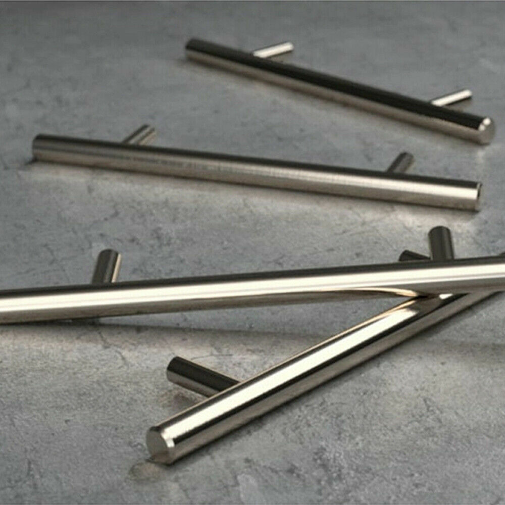 T-bar Kitchen Cabinet Handle Stainless Steel Drawer Pull Knobs Hardware Set Lot