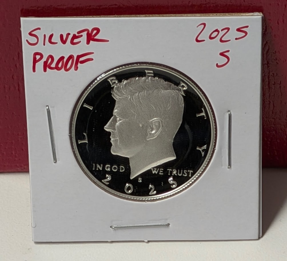2025-S Silver Proof Kennedy Half Dollar 50c 50 Cents .999