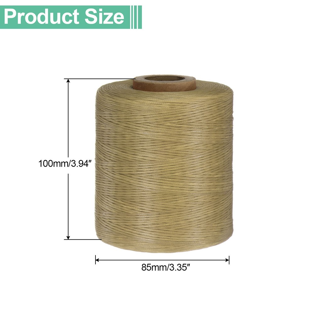 150D Waxed Thread 1061 Yards Polyester Leather Sewing Waxed String Beige