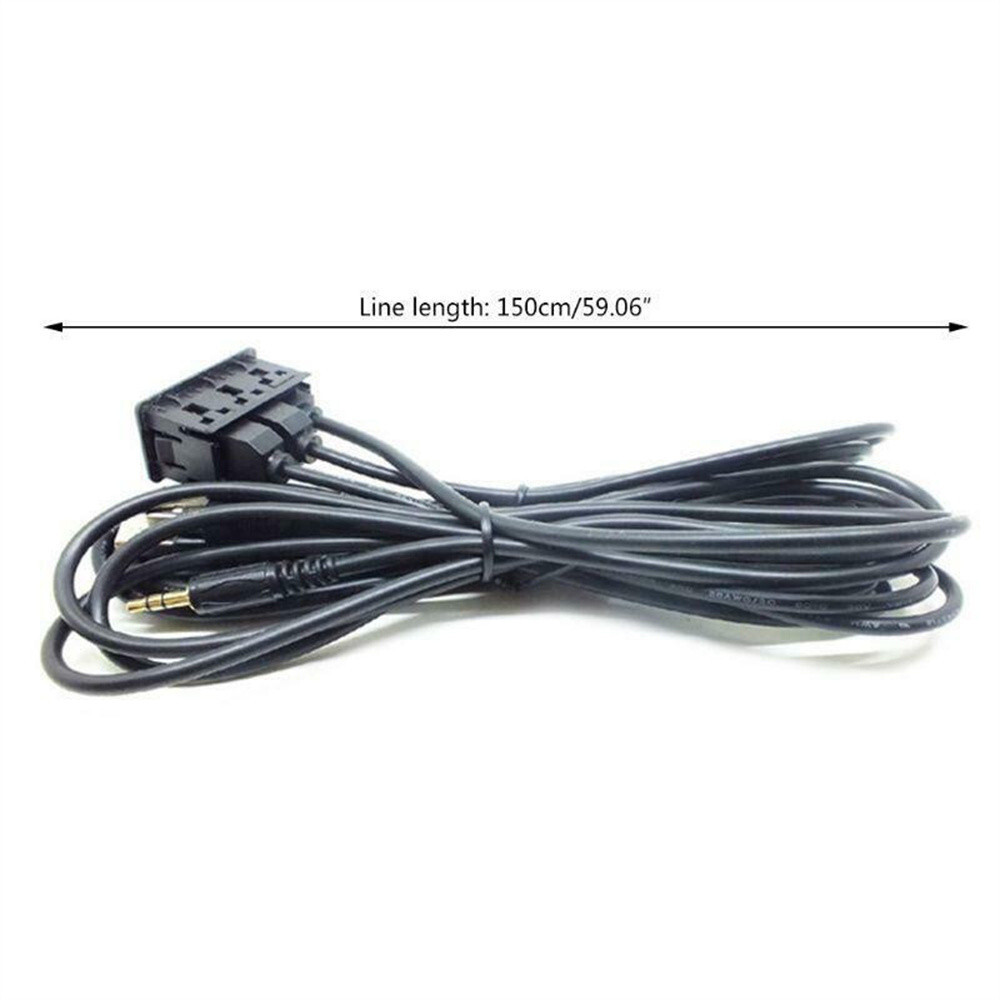150CM Car AUX/USB/Type C Port Extension Cable Adapter Dash Panel Flush Mount