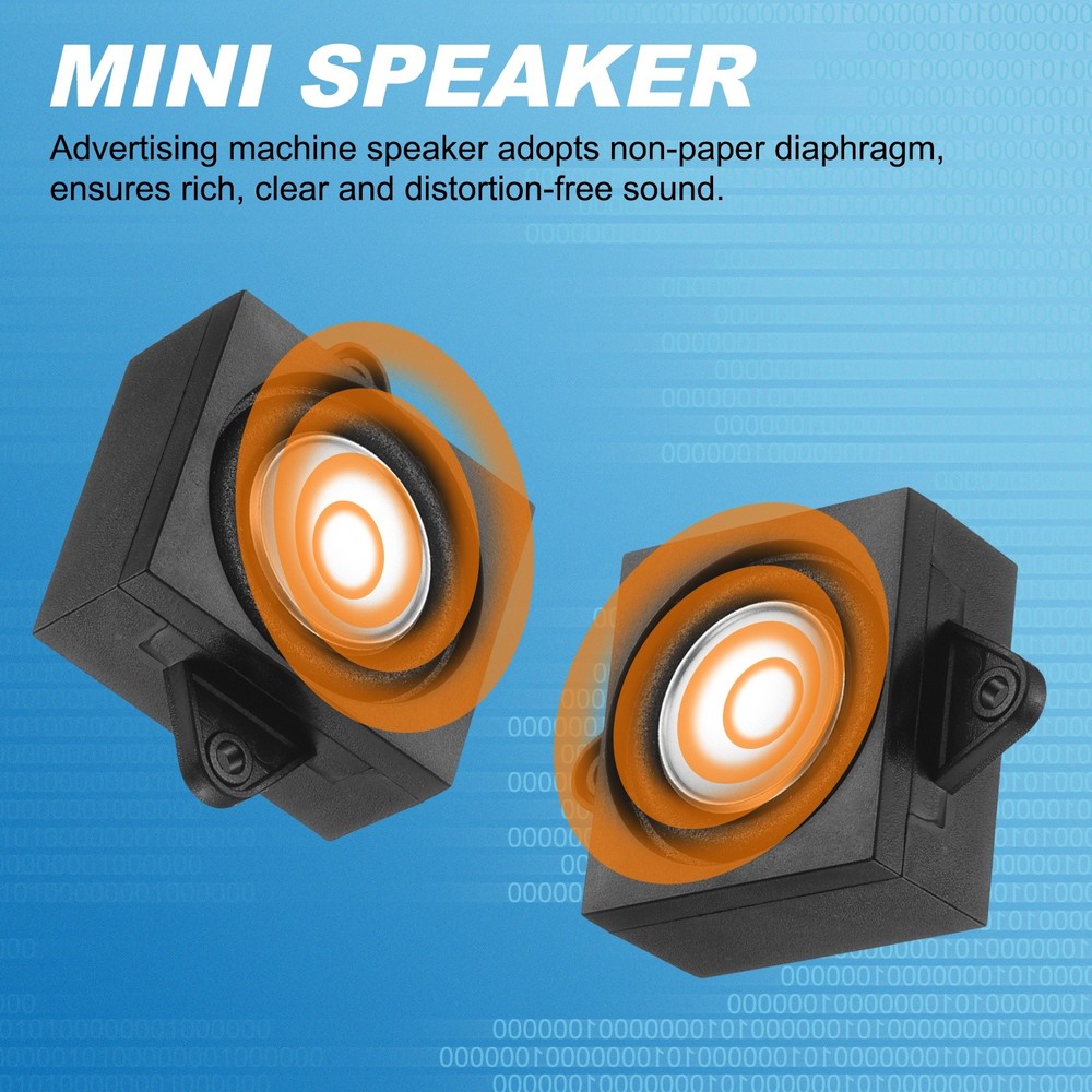 3W 4Ω Mini Speaker, 4PCS Full-Range Portable Micro Loudspeakers, Black Silver